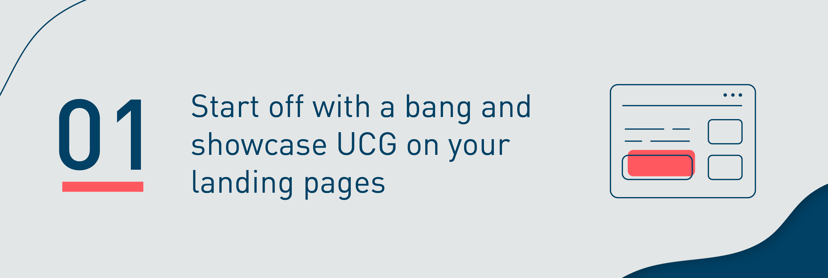 Showcase UCG on your landing pages