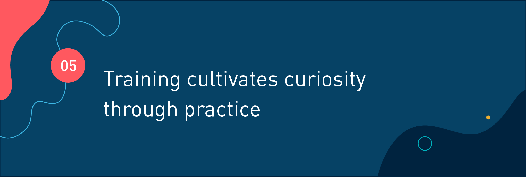 Training cultivates curiosity through practice